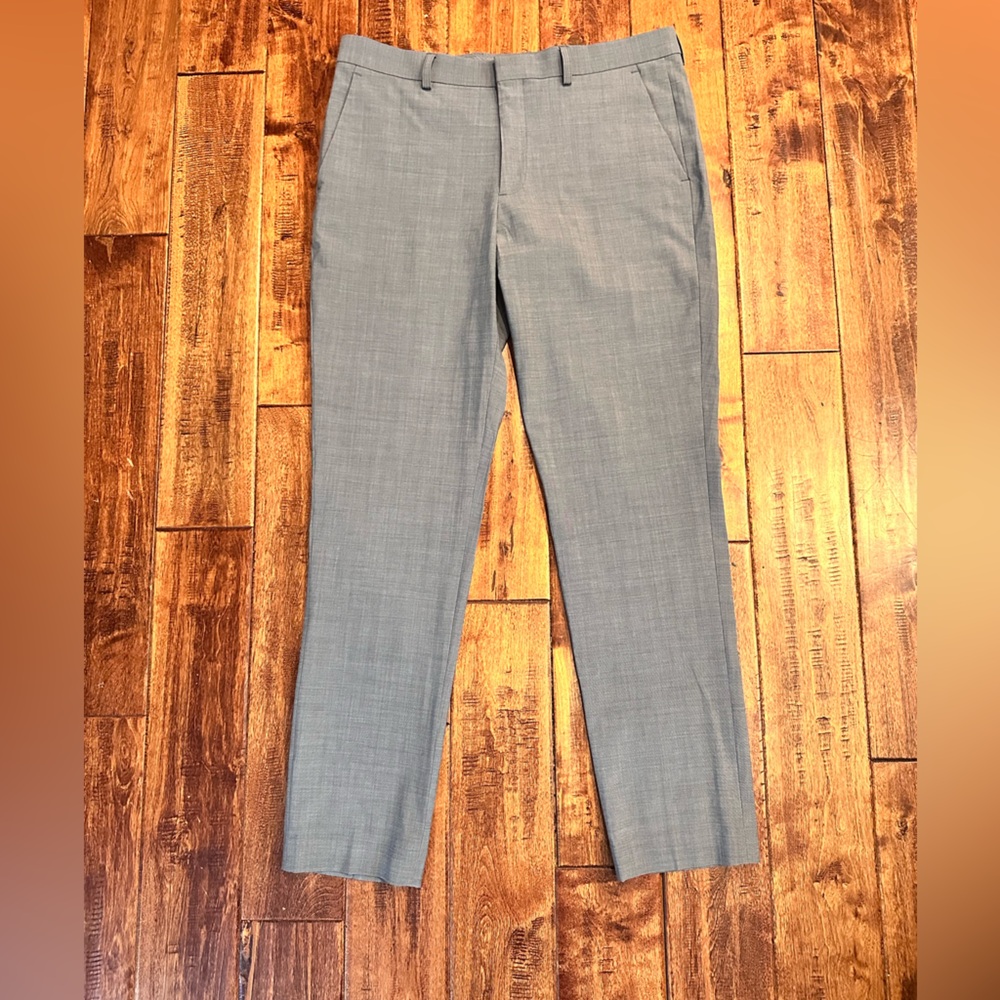 Express Slim Fit Wool Blend Trousers